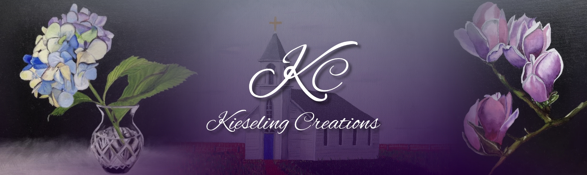 Kieseling Creations angel wings art display